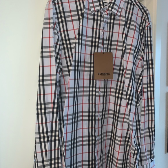 BRAND NEW Burberry Long Sleeve Collared Shirt - Picture 3 of 4